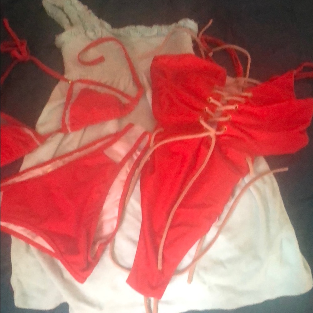 Bathing bundle 2suits one juicy couture coverup